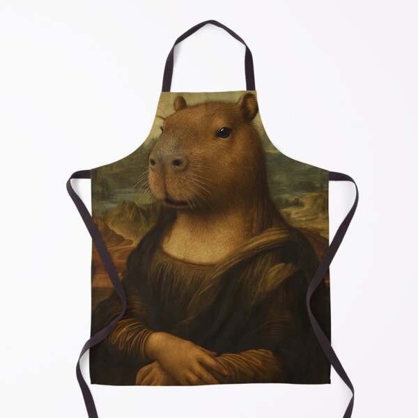 Item preview, Capybara as Mona Lisa designed and sold by Owcomm.