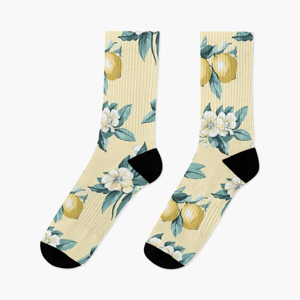 Item preview, Delicate Pastel Lemon Floral Watercolor Pattern designed and sold by EmeraldeaArt.