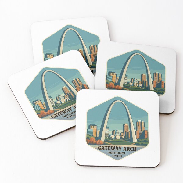 Item preview, Gateway Arch National Park Retro Sticker designed and sold by Ismeal Von.