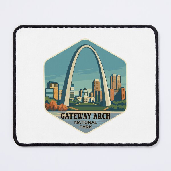 Item preview, Gateway Arch National Park Retro Sticker designed and sold by Ismeal Von.