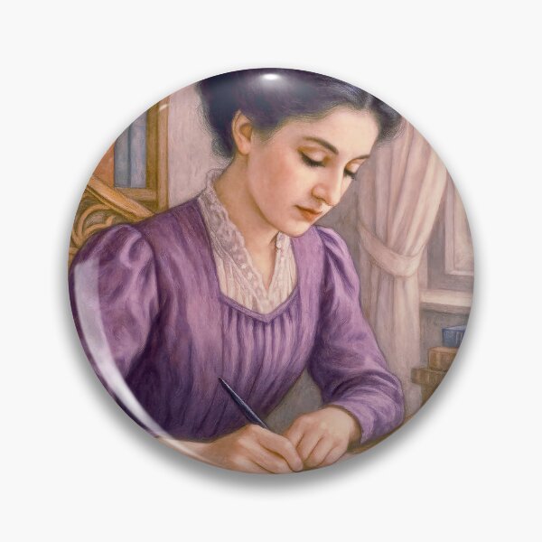 Item preview, Young woman writes a letter designed and sold by Steffani Lehmann.