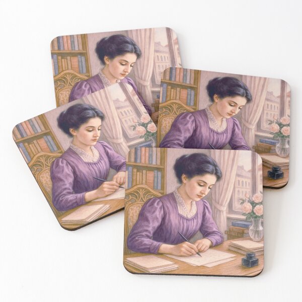 Item preview, Young woman writes a letter designed and sold by Steffani Lehmann.