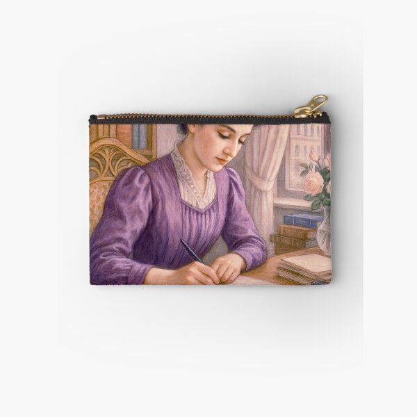 Item preview, Young woman writes a letter designed and sold by Steffani Lehmann.