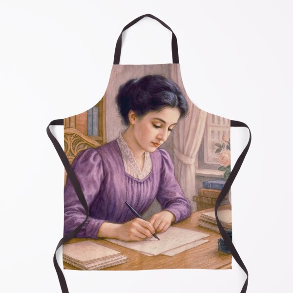 Item preview, Young woman writes a letter designed and sold by Steffani Lehmann.