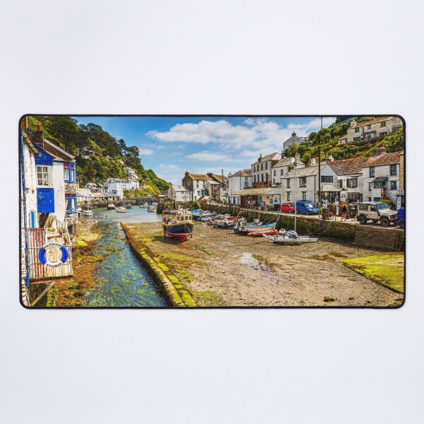 Item preview, Tide Out In Polperro Harbour, Cornwall, United Kingdom designed and sold by Paul Thompson Photography.