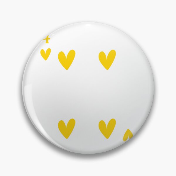 Item preview, Yellow hearts playing card designed and sold by CoastalPrintsbyLucy.