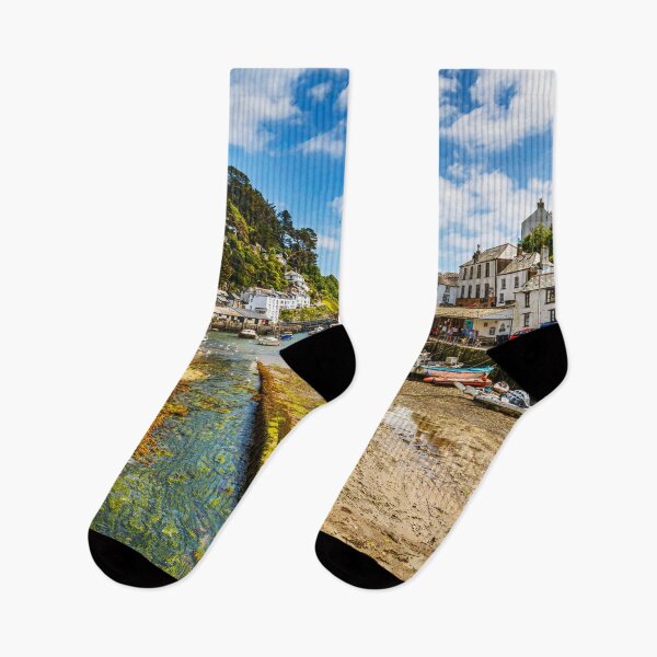 Item preview, Tide Out In Polperro Harbour, Cornwall, United Kingdom designed and sold by Paul Thompson Photography.