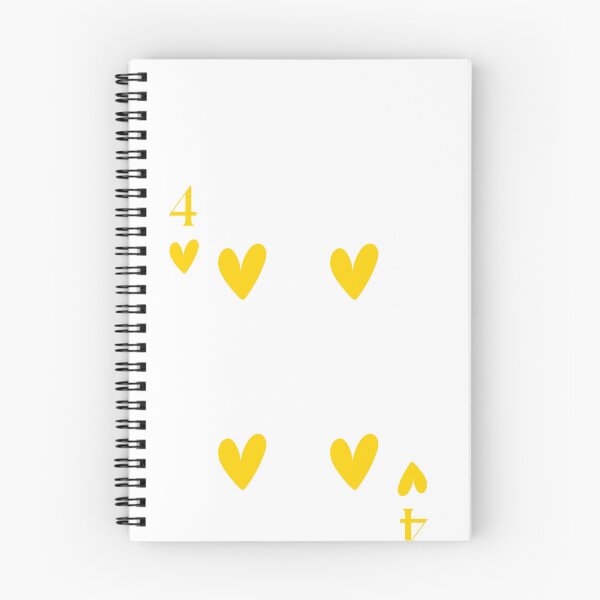 Item preview, Yellow hearts playing card designed and sold by CoastalPrintsbyLucy.