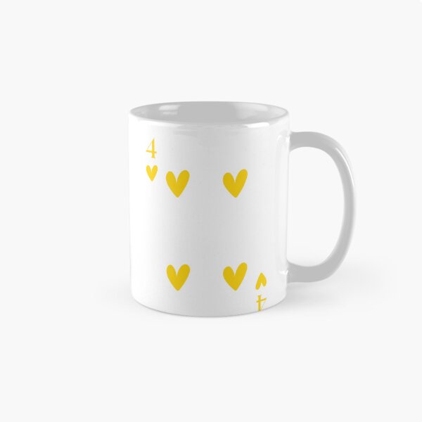 Item preview, Yellow hearts playing card designed and sold by CoastalPrintsbyLucy.