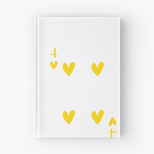 Item preview, Yellow hearts playing card designed and sold by CoastalPrintsbyLucy.