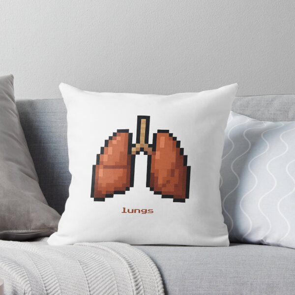 Item preview, lungs anatomy pixelart funny health retro organ breath designed and sold by 88DesignStudio.