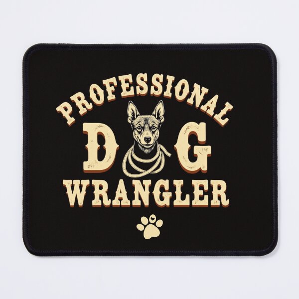 Item preview, Professional Dog Wrangler | Funny Pet Lover Design with Cute Dog Illustration designed and sold by WHDProduction45.