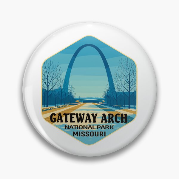 Item preview, Gateway Arch National Park Retro Sticker designed and sold by Ismeal Von.