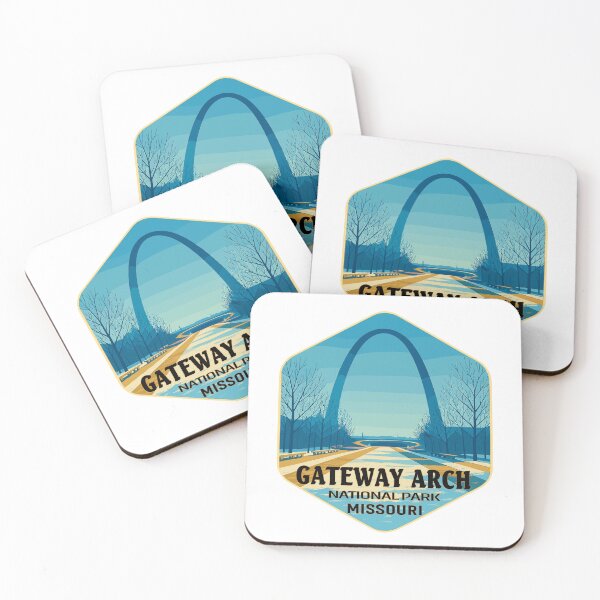 Item preview, Gateway Arch National Park Retro Sticker designed and sold by Ismeal Von.