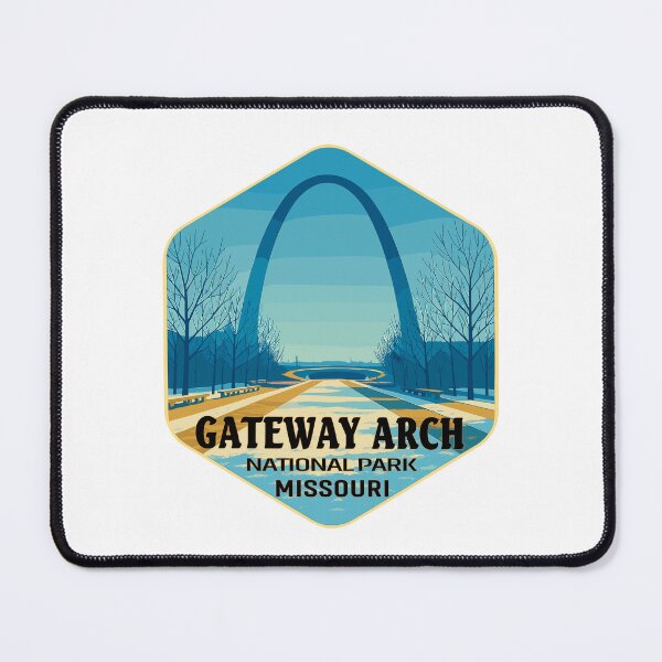 Item preview, Gateway Arch National Park Retro Sticker designed and sold by Ismeal Von.