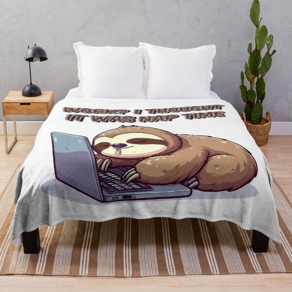 Item preview, Sloth Sleeping on Laptop designed and sold by Tong4130.