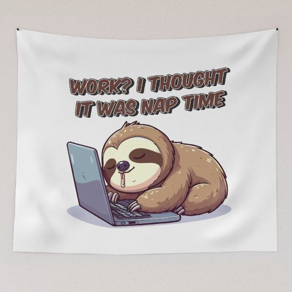 Item preview, Sloth Sleeping on Laptop designed and sold by Tong4130.