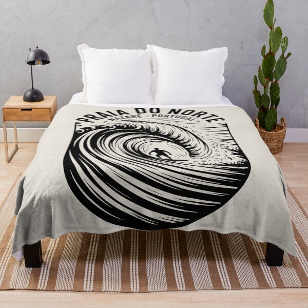 Item preview, Praia do Norte Nazaré Surf T-Shirt – Portuguese Wave Rider Apparel for Surf Fans & Ocean Lovers designed and sold by just-quotes.