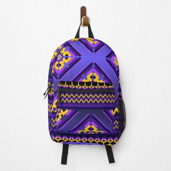 Item preview, Mystical Purple & Gold Pixel Ethnic Seamless Pattern designed and sold by Khwanchai.