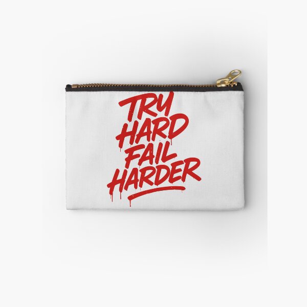 Item preview, Try Hard Fail Harder Graffiti Motivational Tag designed and sold by 2wear.