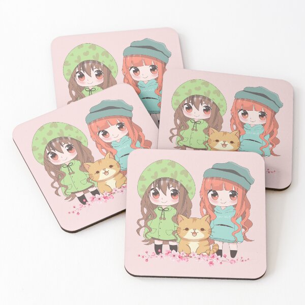 Item preview, KAWAII GIRLS AND CAT designed and sold by DanaTees.