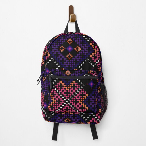 Item preview, Dark Jewel-Toned Pixel Ethnic Seamless Pattern designed and sold by Khwanchai.