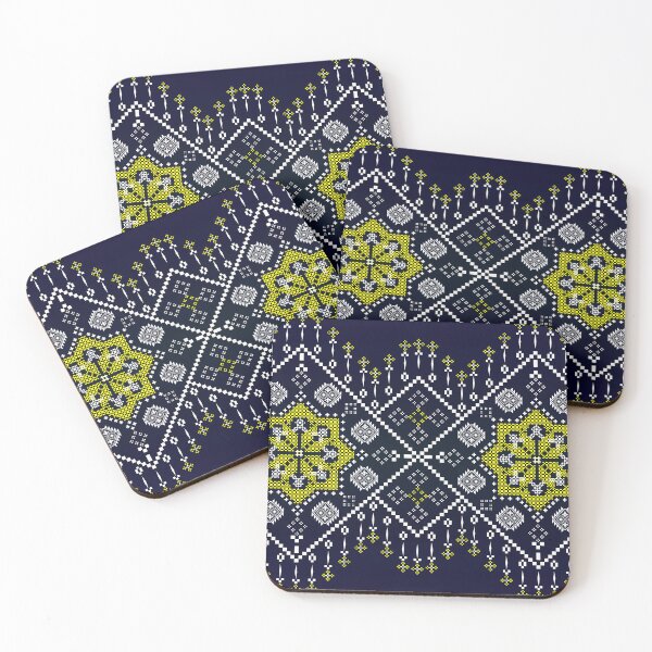 Item preview, Navy Intricate Ethnic Geometric Pixel Seamless Pattern designed and sold by Khwanchai.