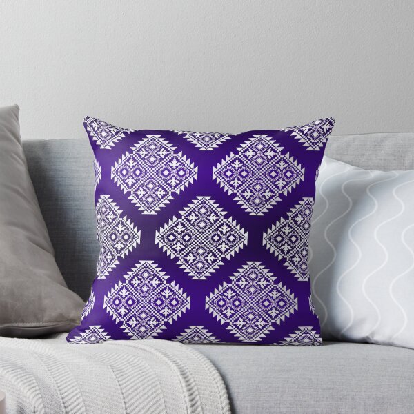 Item preview, Purple Tribal Diamond Seamless Pattern designed and sold by Khwanchai.
