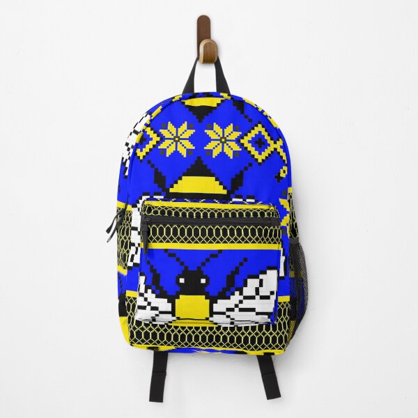Item preview, Honey Bee Tribal Pattern - Royal Blue, Goldenrod & Ivory Folk Art designed and sold by Khwanchai.