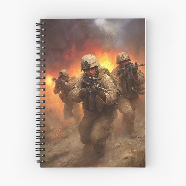 Item preview, Soldiers Advancing Through Smoke With Weapons Drawn designed and sold by Piotrek0001.
