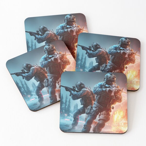 Item preview, Brave Soldiers Confront Danger In War-Torn Landscape designed and sold by Piotrek0001.