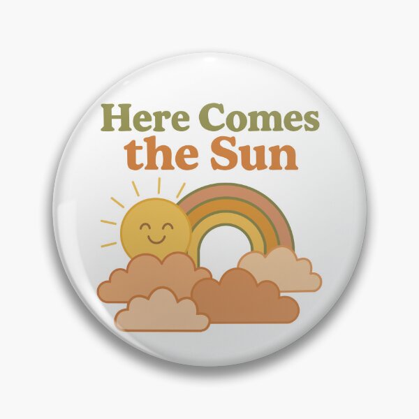 Item preview, Here Comes the Sun – The Beatles-Inspired Retro Kids Design | Smiley Sun & Rainbow by The Olive Club designed and sold by TheOliveClub.