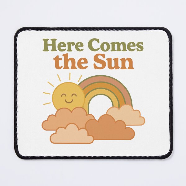 Item preview, Here Comes the Sun – The Beatles-Inspired Retro Kids Design | Smiley Sun & Rainbow by The Olive Club designed and sold by TheOliveClub.