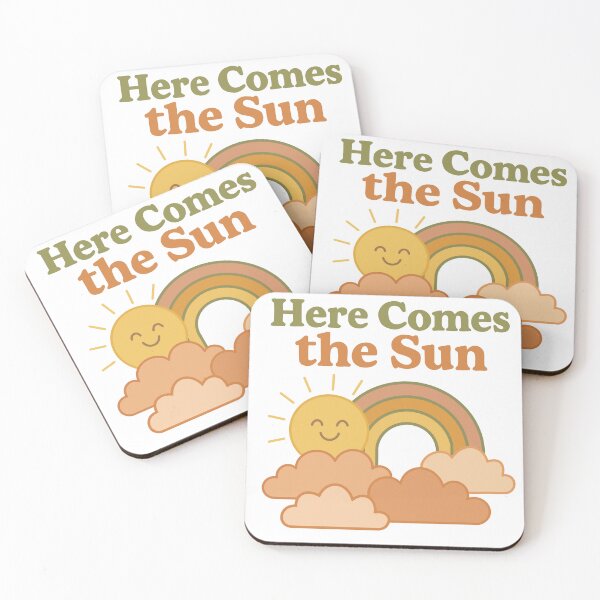 Item preview, Here Comes the Sun – The Beatles-Inspired Retro Kids Design | Smiley Sun & Rainbow by The Olive Club designed and sold by TheOliveClub.