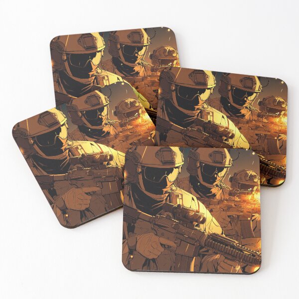 Item preview, Three Warriors Progress Cautiously Toward Threatening Horizon designed and sold by Piotrek0001.