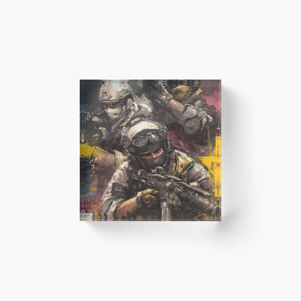 Item preview, Coordinated Combat Movement In Nighttime Warzone Action designed and sold by Piotrek0001.