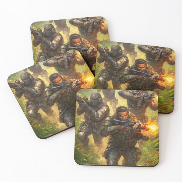 Item preview, Soldiers Hunt Enemies In The Dead Of Night designed and sold by Piotrek0001.