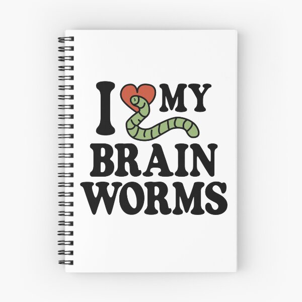 Item preview, I Love My Brain Worms designed and sold by Kay Saunders.