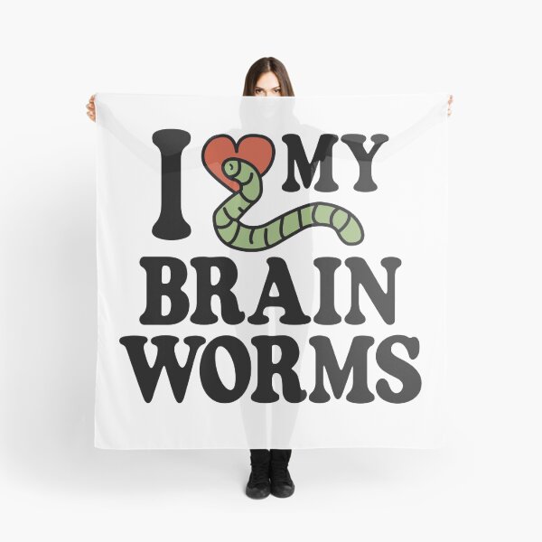 Item preview, I Love My Brain Worms designed and sold by Kay Saunders.
