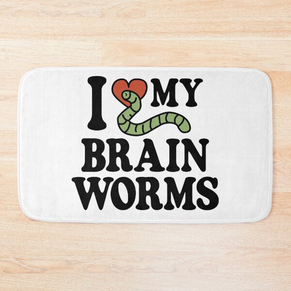 Item preview, I Love My Brain Worms designed and sold by Kay Saunders.