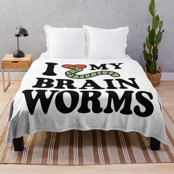 Item preview, I Love My Brain Worms designed and sold by Kay Saunders.