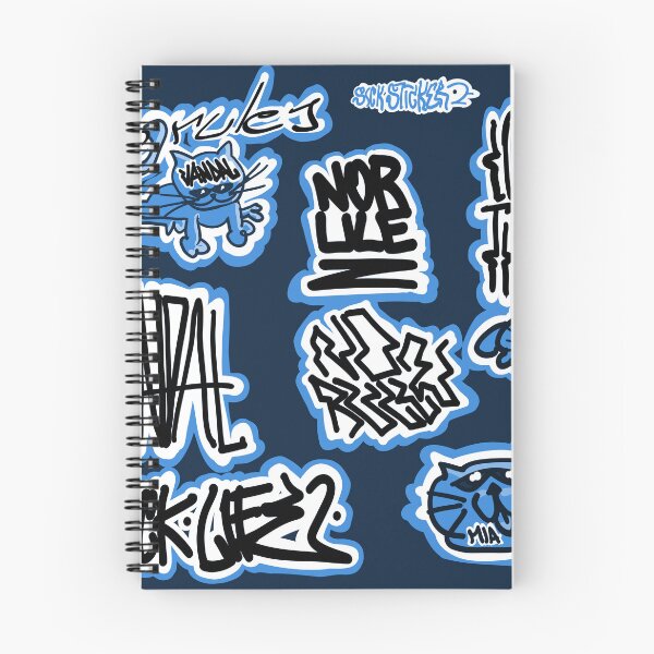 Item preview, Cat with No Rulez Blue deep - Urban Graffiti Sticker | Rebel Sick Stickerz Board designed and sold by Borislilb Artwear.