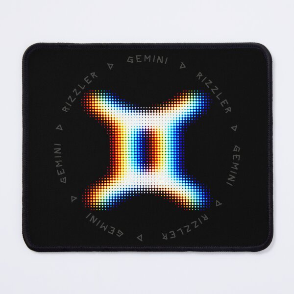 Item preview, Gemini Glitch – Dual Halftone Zodiac Symbol in EDM Vibe designed and sold by H Jonas.