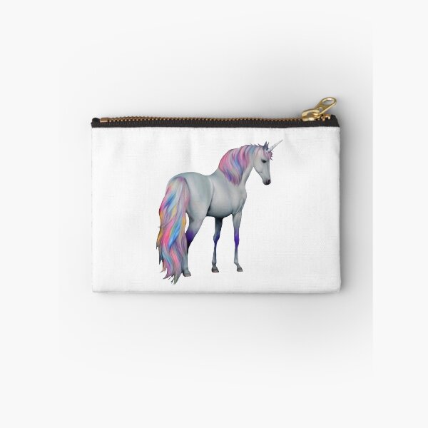 Item preview, White Unicorn Rainbow Mane, Magical Mythical Creature designed and sold by HA-Design-Kunst.