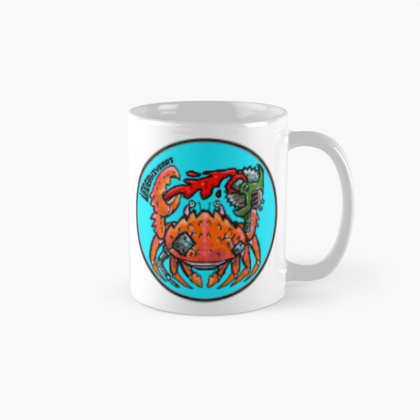 Item preview, Crusty sump crab faded/pixelated/old shop logo  designed and sold by Underhive-Art.
