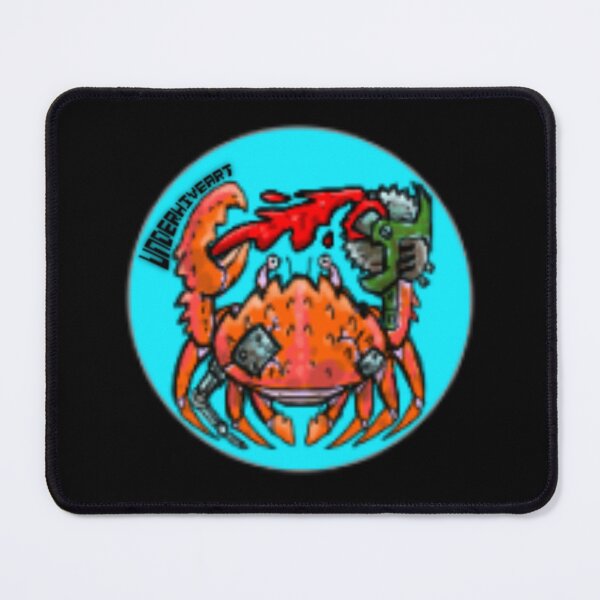 Item preview, Crusty sump crab faded/pixelated/old shop logo designed and sold by Underhive-Art.