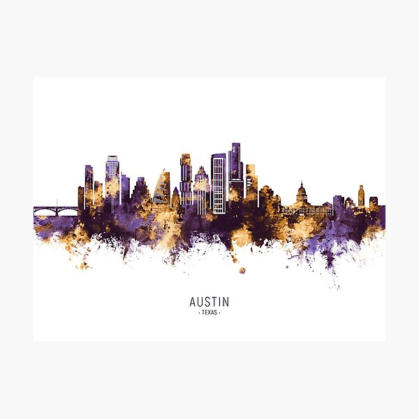 Item preview, Austin Texas Skyline designed and sold by ArtPrints.