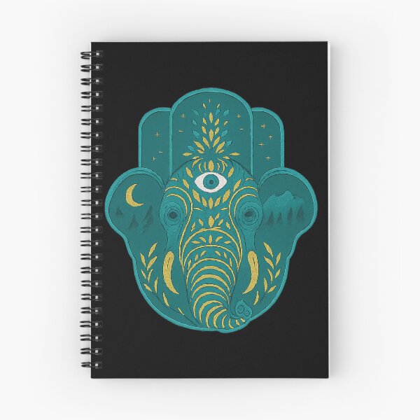Item preview, Mystic Hamsa Mandala Elephant Head designed and sold by Madeline Binder Art & Design.