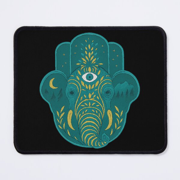 Item preview, Mystic Hamsa Mandala Elephant Head designed and sold by Madeline Binder Art & Design.