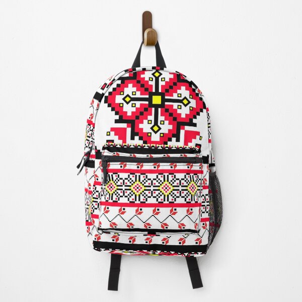 Item preview, Scarlet Bloom Ethnic Pattern - Ruby, Sunshine & Ebony Folk Art designed and sold by Khwanchai.